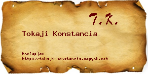 Tokaji Konstancia névjegykártya